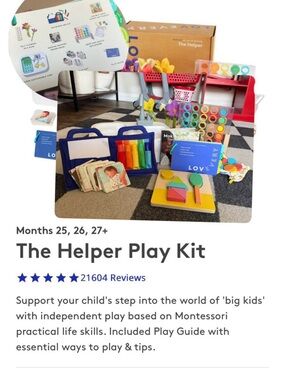 Lovevery The Helper Play Kit - Multicolor Montessori Learning Toys